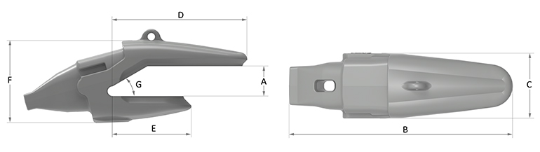 ProClaws Wheel loader adapter MTL Duo View_72