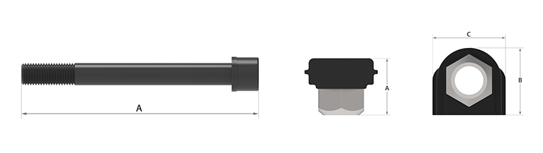 Bolt and Silicon locking (SL) for lip shroud Trio View